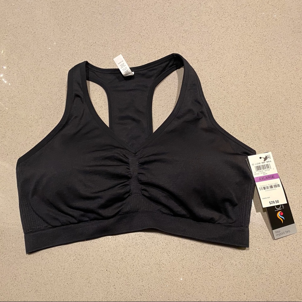 NWT 🆕 Women’s Black Sports Bra XXL Ideology